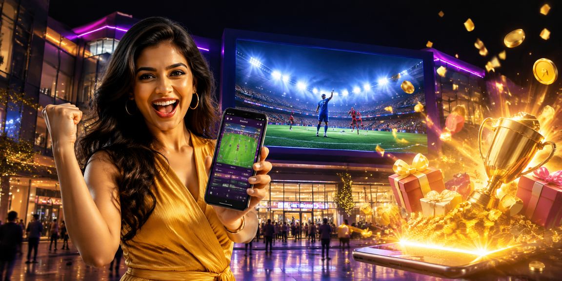 Casino gaming app neon lights in Delhi