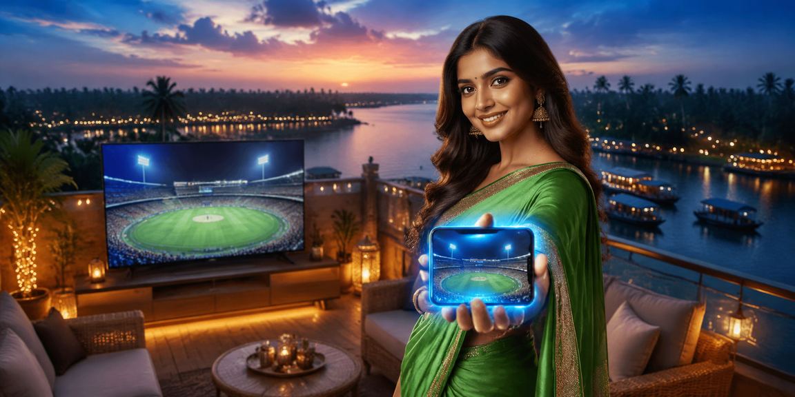 Cricket betting near Kerala backwaters